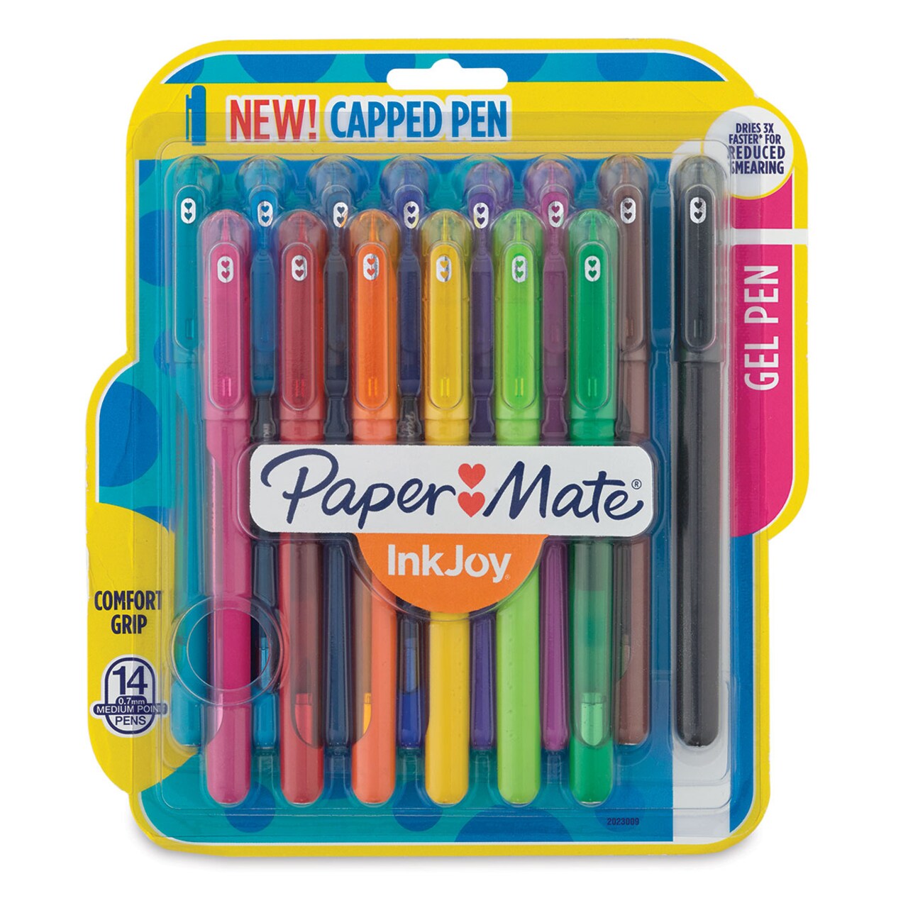 Paper Mate Inkjoy Capped Gel Pens - Fashion Colors, 0.7 mm, Set of 14